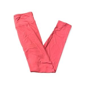 Tween / TC2 LuLaRoe Breast Cancer Awareness Solid Pink Leggings  00-0 / 20-28